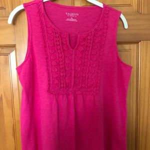 Talbots pink tank top
